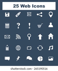 Very Useful Flat Web Icons on UI Colors. Eps-10.