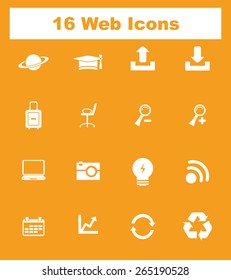 Very Useful Flat Web Icons on UI Colors. Eps-10.