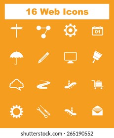 Very Useful Flat Web Icons on UI Colors. Eps-10.