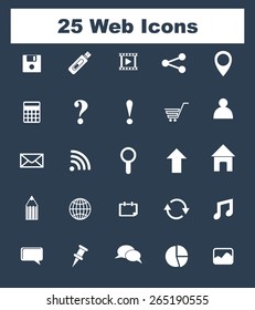 Very Useful Flat Web Icons on UI Colors. Eps-10.