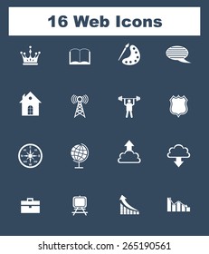 Very Useful Flat Web Icons on UI Colors. Eps-10.