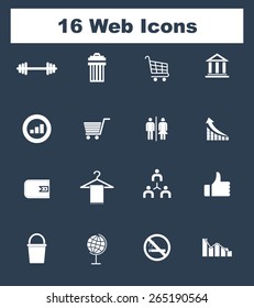 Very Useful Flat Web Icons on UI Colors. Eps-10.