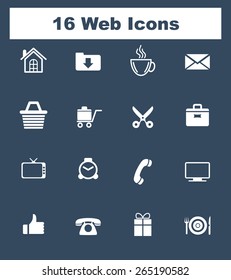 Very Useful Flat Web Icons on UI Colors. Eps-10.