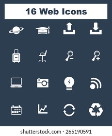 Very Useful Flat Web Icons on UI Colors. Eps-10.