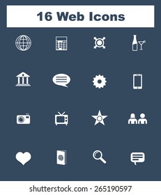 Very Useful Flat Web Icons on UI Colors. Eps-10.