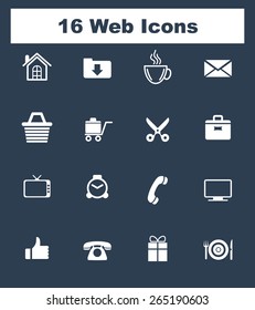 Very Useful Flat Web Icons on UI Colors. Eps-10.