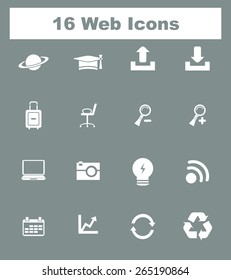 Very Useful Flat Web Icons on UI Colors. Eps-10.