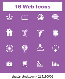 Very Useful Flat Web Icons on UI Colors. Eps-10.