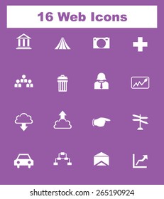 Very Useful Flat Web Icons on UI Colors. Eps-10.