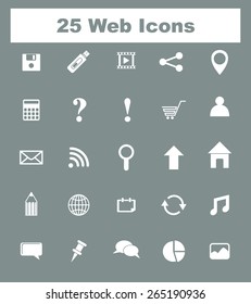 Very Useful Flat Web Icons on UI Colors. Eps-10.