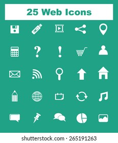 Very Useful Flat Web Icons on UI Colors. Eps-10.