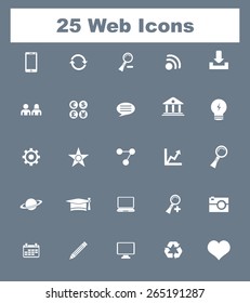 Very Useful Flat Web Icons on UI Colors. Eps-10.