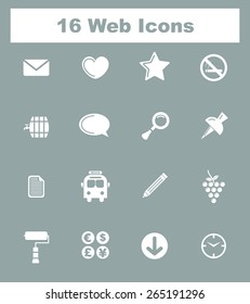 Very Useful Flat Web Icons on UI Colors. Eps-10.