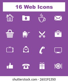 Very Useful Flat Web Icons on UI Colors. Eps-10.