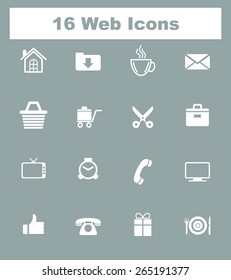 Very Useful Flat Web Icons on UI Colors. Eps-10.