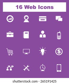 Very Useful Flat Web Icons on UI Colors. Eps-10.