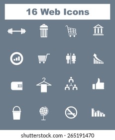 Very Useful Flat Web Icons on UI Colors. Eps-10.