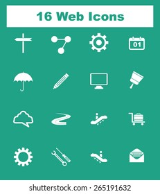 Very Useful Flat Web Icons on UI Colors. Eps-10.