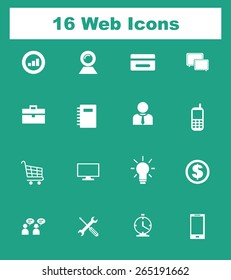 Very Useful Flat Web Icons on UI Colors. Eps-10.