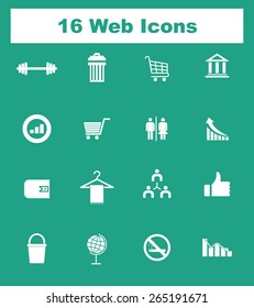 Very Useful Flat Web Icons on UI Colors. Eps-10.