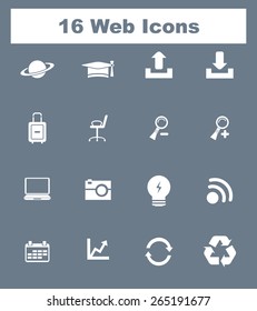 Very Useful Flat Web Icons on UI Colors. Eps-10.