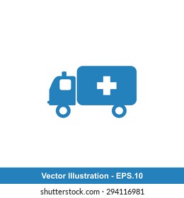 Very Useful Icon Of Ambulance. Eps-10.