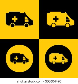 Very Useful Icon Of Ambulance. Eps-10.