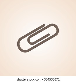 Very Useful Icon of Attachment for Web & Mobile. Eps-10.