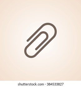 Very Useful Icon of Attachment for Web & Mobile. Eps-10.