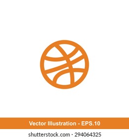 Very Useful Icon Of Basketball. Eps-10.