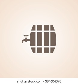 Very Useful Icon of Beer Barrel for Web & Mobile. Eps-10.