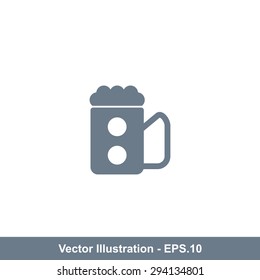 Very Useful Icon Of Beer Glass. Eps-10.