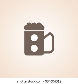Very Useful Icon of Beer Glass or Mug for Web & Mobile. Eps-10.