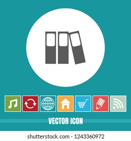 Very Useful Icon Of Binders With Bonus Icon. Very Useful For Software, Mobile App & Web.