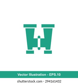 Very Useful Icon Of Binoculars. Eps-10.