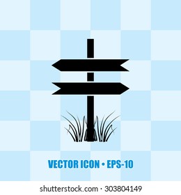 Very Useful Icon Of Blank Road Sign. Eps-10