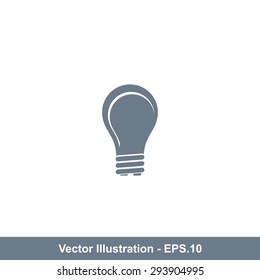 Very Useful Icon Of Bulb. Eps-10.