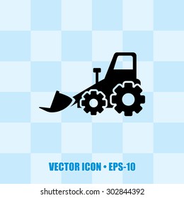 Very Useful Icon Of Bulldozer. Eps-10