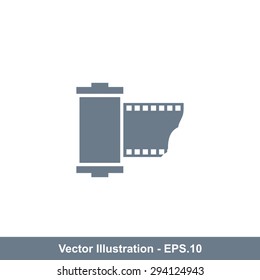 Very Useful Icon Of Camera Roll. Eps-10.