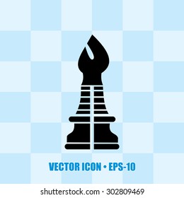 Very Useful Icon Of Chess Bishop. Eps-10.