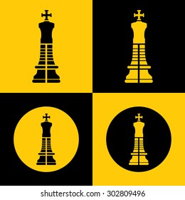 Very Useful Icon Of Chess King. Eps-10.