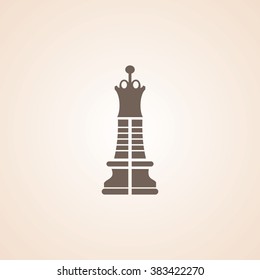Very Useful Icon of Chess Queen for Web & Mobile. Eps-10.