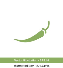 Very Useful Icon Of Chilly Pepper. Eps-10.