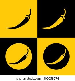 Very Useful Icon Of Chilly Pepper. Eps-10.