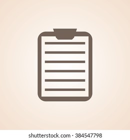Very Useful Icon of Clipboard for Web & Mobile. Eps-10.