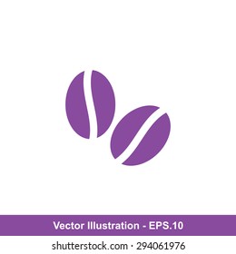 Very Useful Icon Of Coffee Beans. Eps-10.