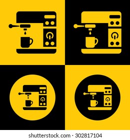 Very Useful Icon Of Coffee Machine. Eps-10.