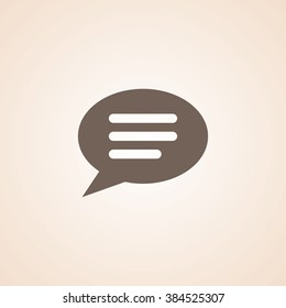 Very Useful Icon of Comments or Speech bubble for Web & Mobile. Eps-10.