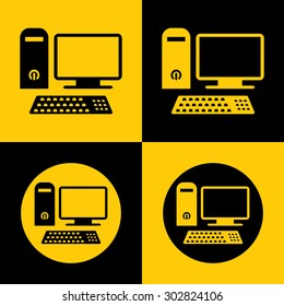 Very Useful Icon Of Computer. Eps-10.