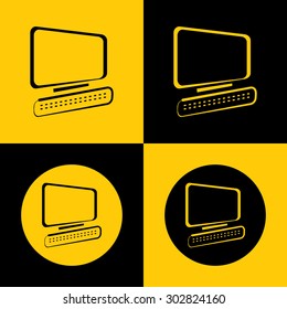 Very Useful Icon Of Computer. Eps-10.